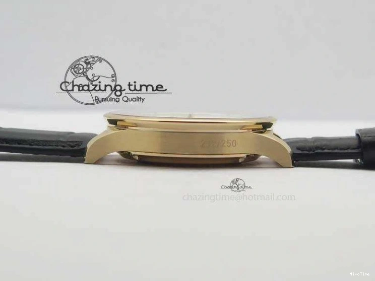 MIROTIME 0324 Portuguese Chrono RG IW371433 Jackie Chan ZF 1:1 Best Edition Gray Dial On Black Leather Strap A7750 V WrinkleFree 7273